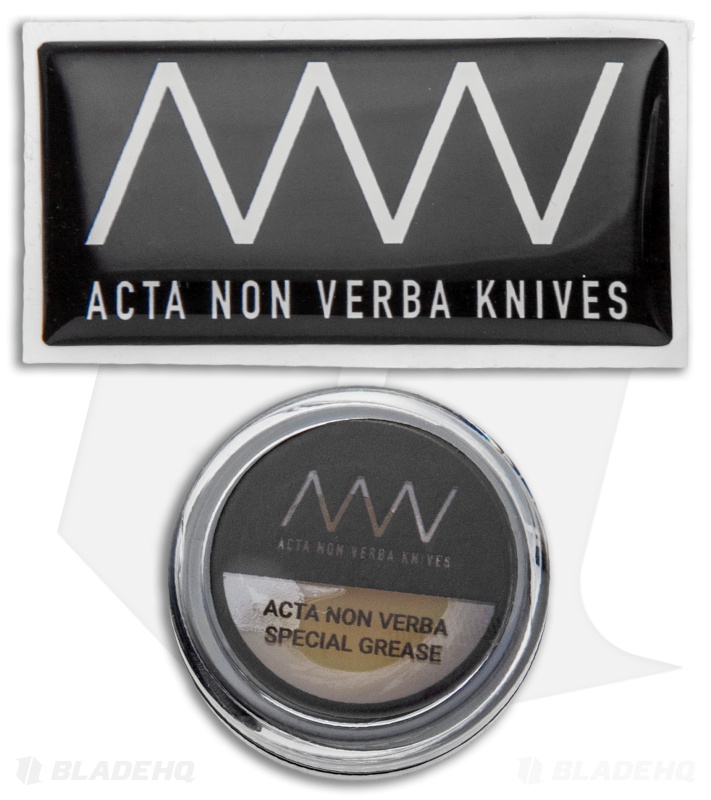Acta Non Verba Knives  Z200 Liner Lock Knife Olive G-10 (3.5" Stonewash)