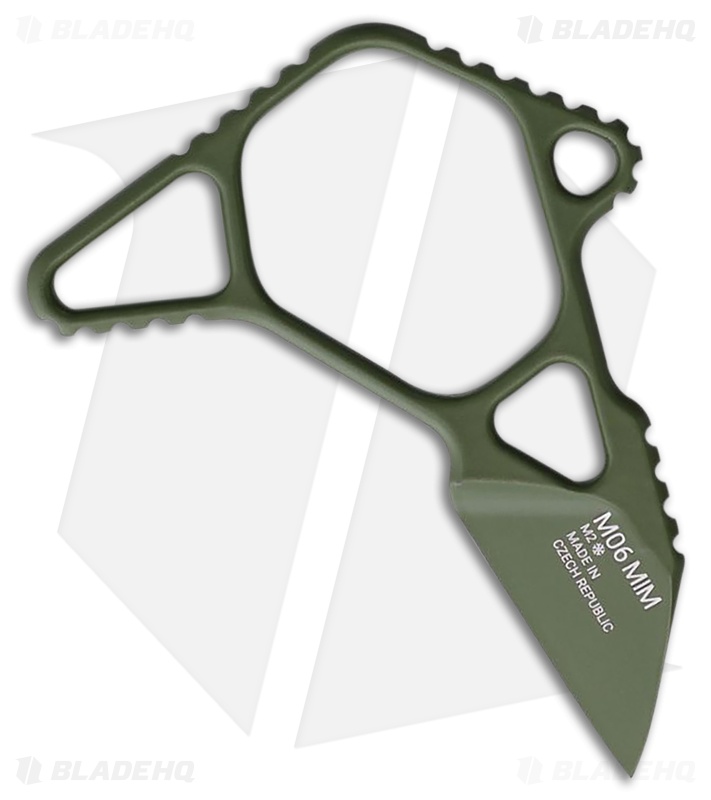 Acta Non Verba Knives M06 Fixed Blade Knife Olive AISI M2 Steel (1.5" Olive)