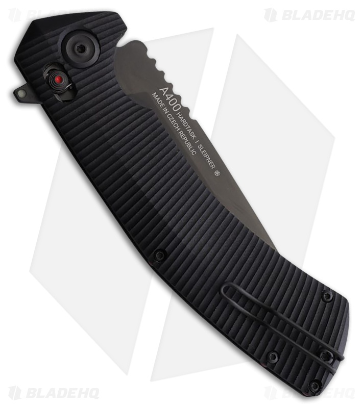 Acta Non Verba A400 A-Lock Knife Black G-10 DLC