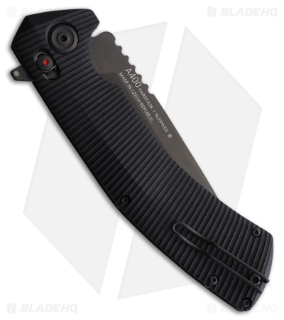 Acta Non Verba A400 A-Lock Knife Black G-10 (4.1" DLC)