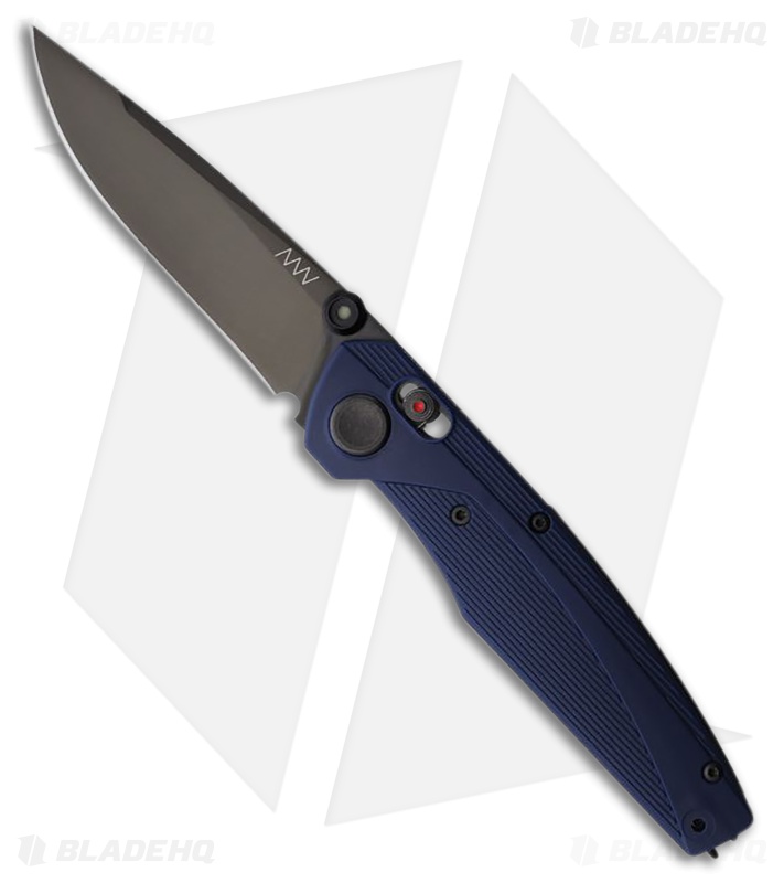 Acta Non Verba A100 A-Lock Knife Blue GRN (3.5" DLC Sleipner)