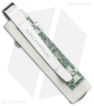 AGA Campolin Stiletto Money Clip (White Bone)