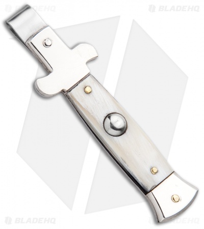 AGA Campolin Stiletto Money Clip (White Bone)