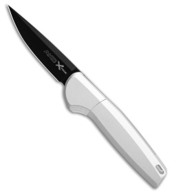 AKC X-Treme Spy Bolster Release Automatic Knife Silver Aluminum (2.4" Black D2)