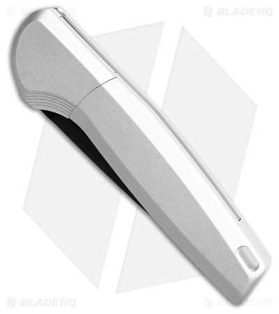 AKC X-Treme Spy Bolster Release Automatic Knife Silver Aluminum (2.4" Black D2)