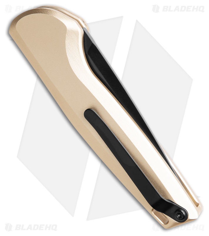 AKC X-Treme Spy Tan Aluminum Bolster Release Automatic Knife