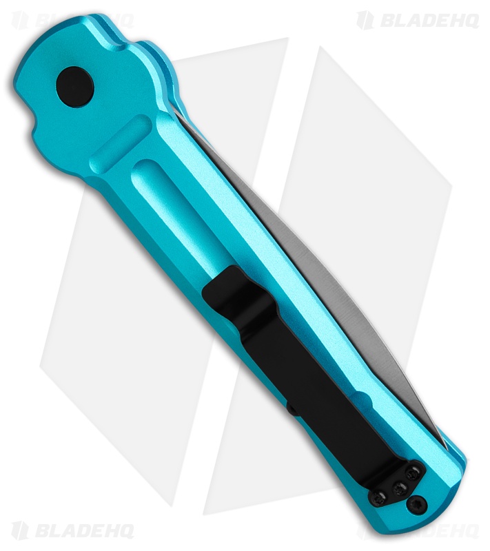 AKC X-Treme Ace Automatic Knife Light Blue Aluminum (3.6" Satin)
