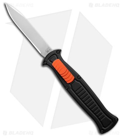 AKC X-treme EVO R OTF Automatic Knife Black Aluminum/Orange Slide (3.5" Satin)