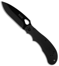 5.11 Tactical Scout Liner Lock Knife Black G-10 (3.5" Black) 51027