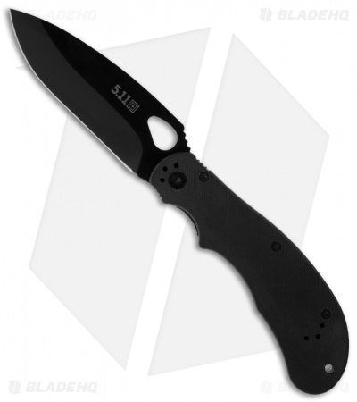 5.11 Tactical Scout Liner Lock Knife Black G-10 (3.5" Black) 51027