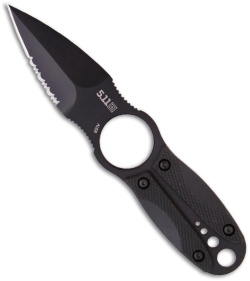 5.11 Tactical SidePick Spearpoint Boot Knife (3.5" Black Serr) 51076