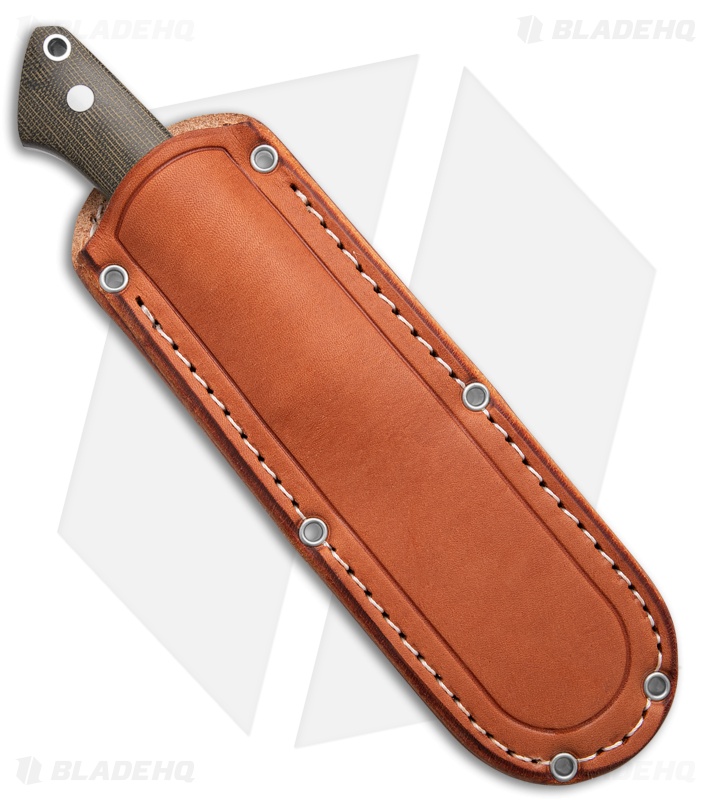 Bark River Fox River Fixed Blade Knife Green Canvas Micarta (4