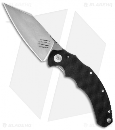 Bastinelli Big Dragotac Titanium Framelock Knife Black G10  (4.625" Stonewash)