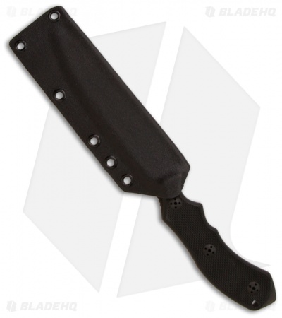 Bastinelli Raptor GT6 Mid-Tech  Black Fixed Blade Knife (5.5" Serr)