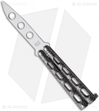 Bear & Son 113TR Small Butterfly Knife Trainer w/ Silver Vein (3.3" Satin Dull)