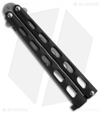 Bear & Son 114BTR Butterfly Knife Trainer Black (4" Dull Blade)