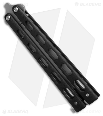 Bear & Son 114AB Large Tanto Butterfly Knife (4" Bead Blast)