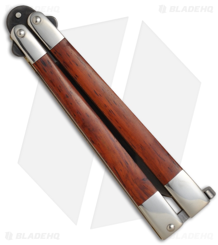 Bear Erfly Knife W Cocobolo Wood Handles 4 25 Black Cb17 Bear Erfly Knife W Cocobolo Wood Handles 4 25 Black Cb17