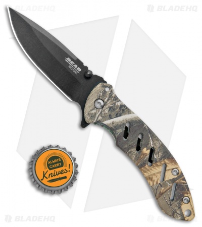 Bear Edge Brisk 1.0 Frame Lock Knife Realtree Green (3.1" Black) 61507