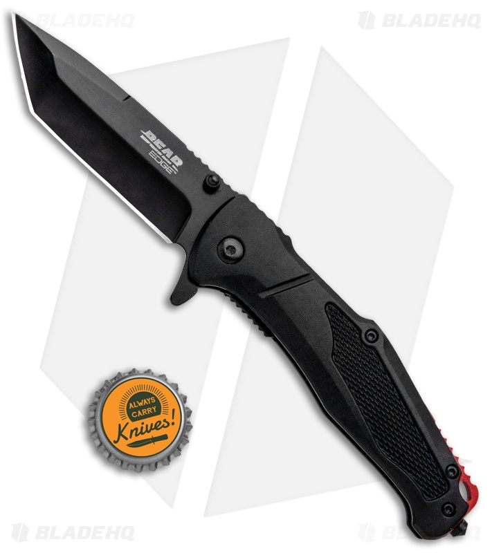 Bear Edge Sideliner Spring Assisted Knife Black Al (3.38" Black) 61121