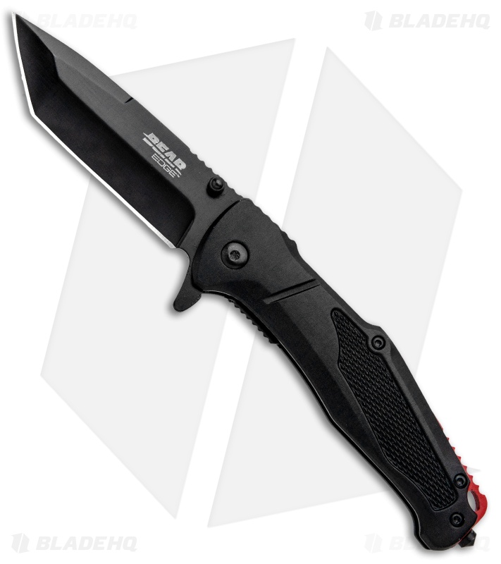 Bear Edge Sideliner Spring Assisted Knife Black Al (3.38" Black) 61121