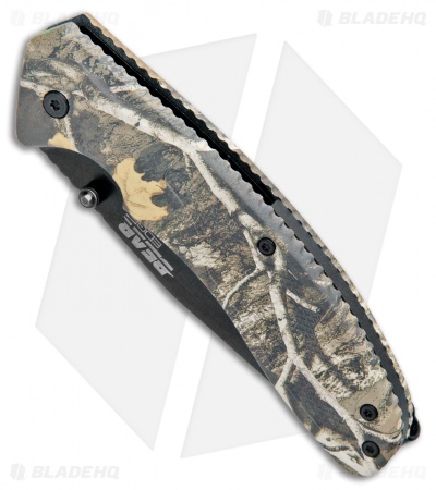 Bear Edge Sideliner 4.5" Spring Assisted Knife Camo Zytel (3.25" Black) 61119
