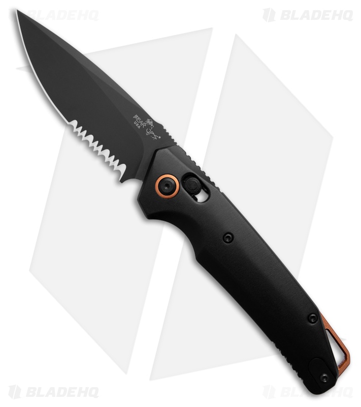 Bear Ops KATAKT II Automatic Lever Lock Knife Black and Copper (3.25 Black Serr)