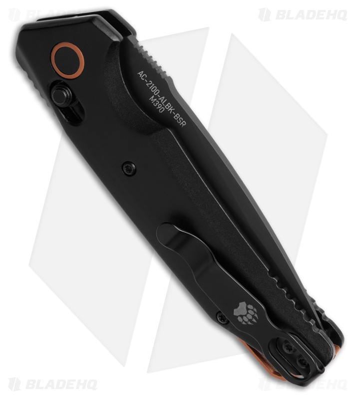 Bear Ops KATAKT II Automatic Lever Lock Knife Black and Copper (3.25 Black Serr)