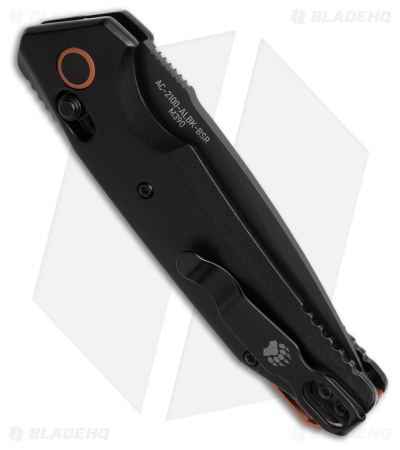 Bear Ops KATAKT II Automatic Lever Lock Knife Black and Copper (3.25 Black Serr)
