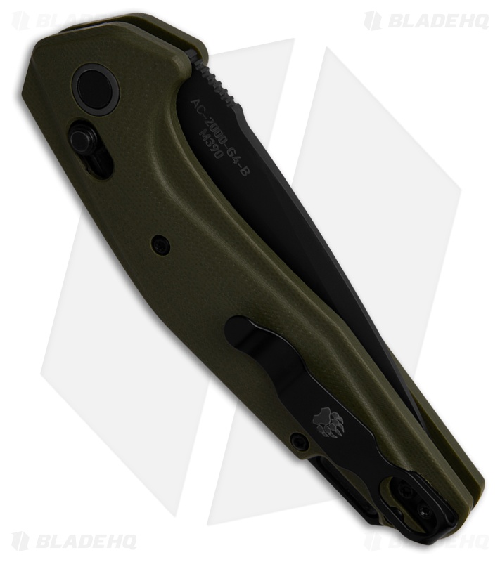 Bear Ops KATAKT I Automatic Slide Lock Knife OD Green G-10 (3.25" Black)