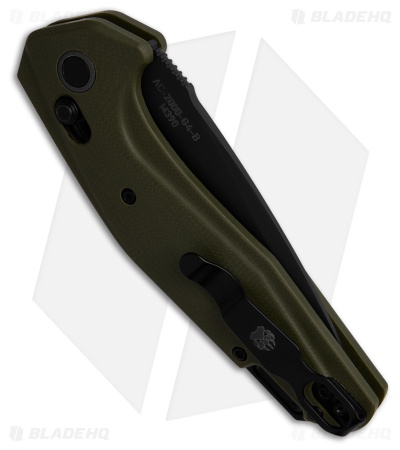 Bear Ops KATAKT I Automatic Slide Lock Knife OD Green G-10 (3.25" Black)
