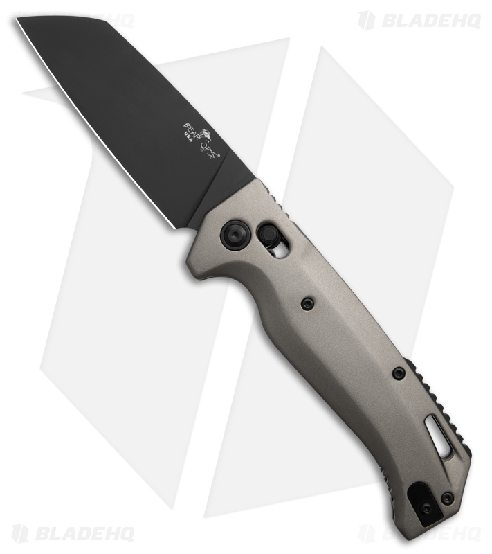 Bear Ops KATAKT II Automatic Slide Lock Knife Gray Aluminum (3.25" Black)
