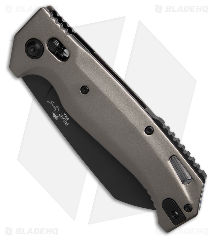 Bear Ops KATAKT II Automatic Slide Lock Knife Gray Aluminum (3.25" Black)