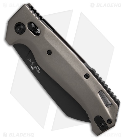 Bear Ops KATAKT II Automatic Slide Lock Knife Gray Aluminum (3.25" Black)