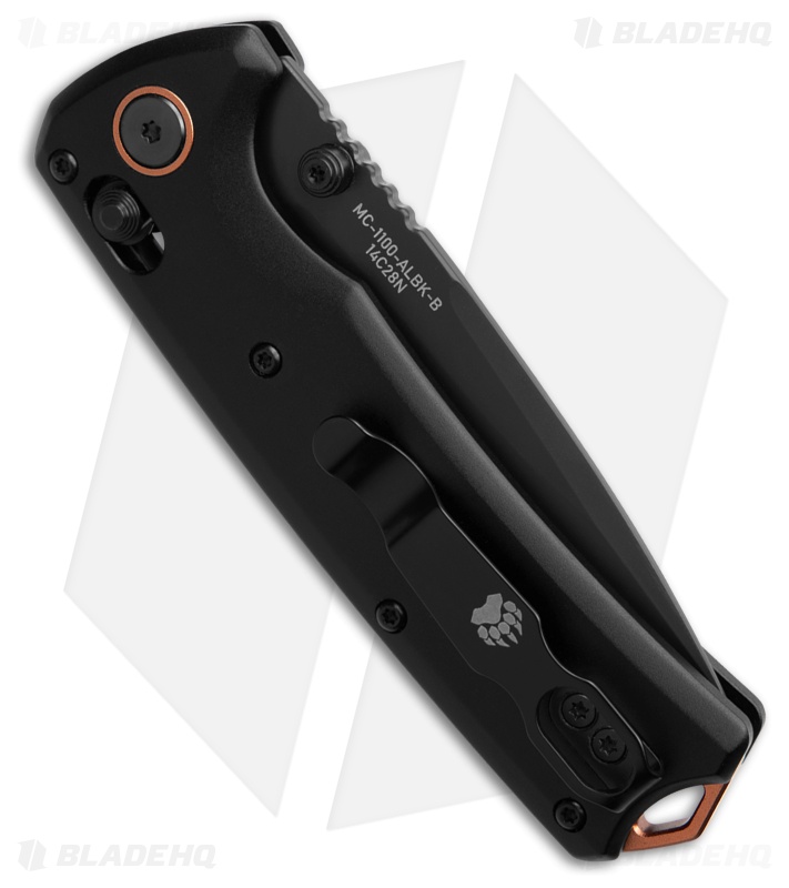 Bear Ops Nekama II Slidelock Knife Black Aluminum - Blade HQ