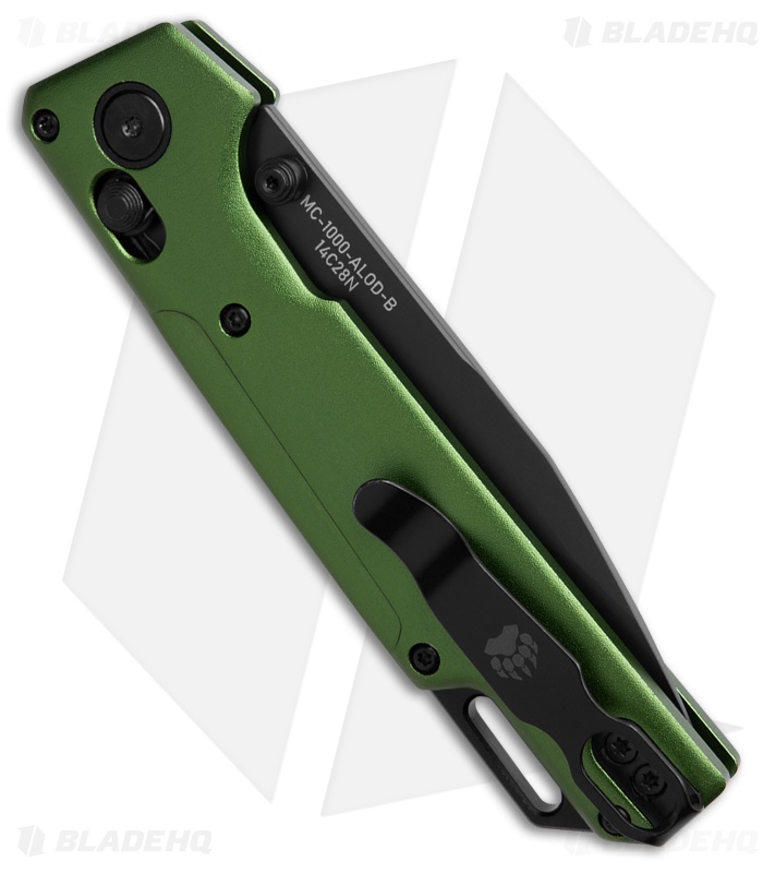 Bear Ops Nekama Slidelock Knife OD Green Aluminum - Blade HQ