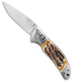 Bear & Son Bear & Son Genuine India Stag Bone Side Lock Knife (2.75" Satin) - $120.99 at Blade HQ