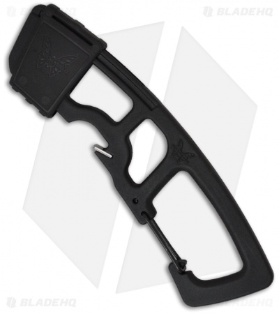 Benchmade Black Strap Cutter Rescue Hook w/ Carabiner 9CB-BLK
