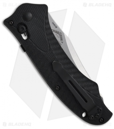 Benchmade Rift Automatic Knife Black G-10 (3.67" Satin Serr) 9555S