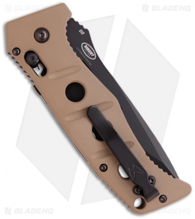 Benchmade 2750 Adamas Automatic Knife w/ Tan Handle (3.82" Black Serr) 2750SBKSN