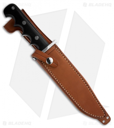 BlackJack Halo Attack 14 Knife Fixed Blade Black Micarta (7.5" Plain) BCB14BM