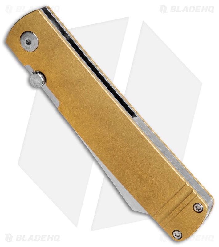 Boker Plus Kansei Tenshi Liner Lock Knife Brass (3" Satin) 01BO328