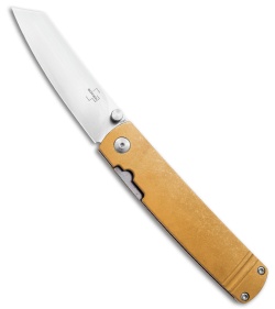 Boker Plus Kansei Tenshi Liner Lock Knife Brass (3" Satin) 01BO328