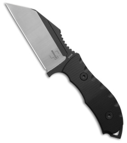  Boker Andhrimnir Mini Fixed Blade Knife Black G-10 (3.4" 2-Tone Black/Satin ) 