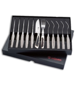 Boker Arbolito Stag Steak Knife Dinner Set 03BA5717H (12 Piece Set)