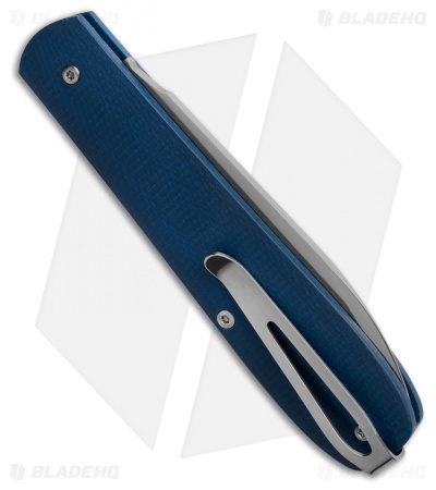 Boker Coffin Handle Blue Canvas Micarta Slip Joint (3.5") 112944