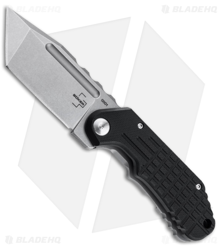 Boker Plus Dvalin Folder Tanto Frame Lock Knife Black G-10 (2.7" SW) 01BO549