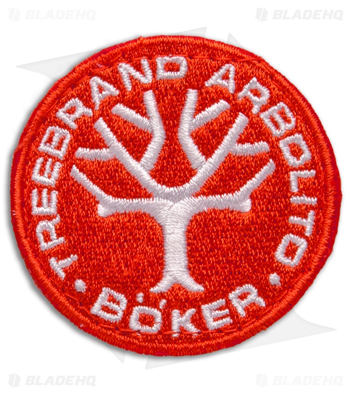 Boker Embroidered Nylon Logo Patch - Red/White