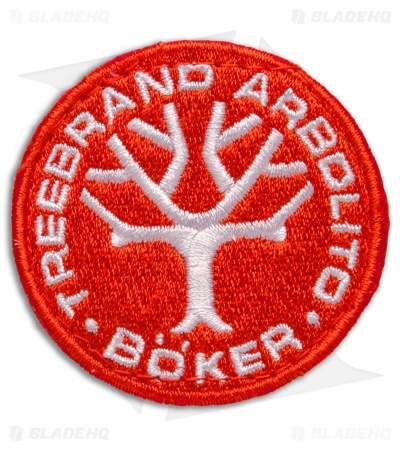 Boker Embroidered Nylon Logo Patch - Red/White