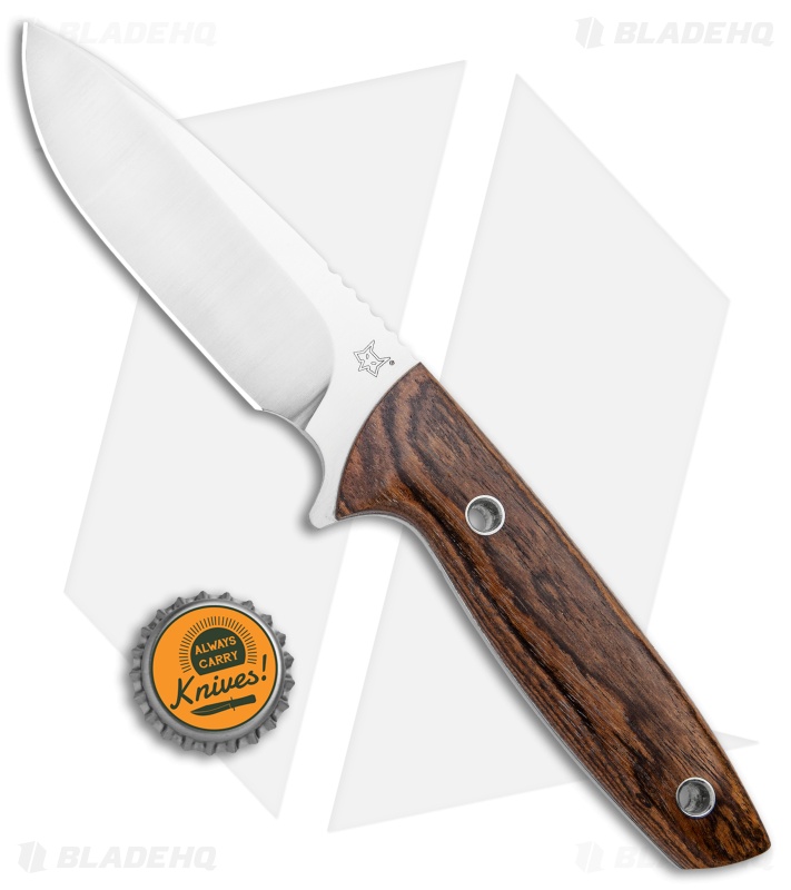 Fox Hunter Fixed Blade Knife Ziricote Wood  (3.75") 02FX041